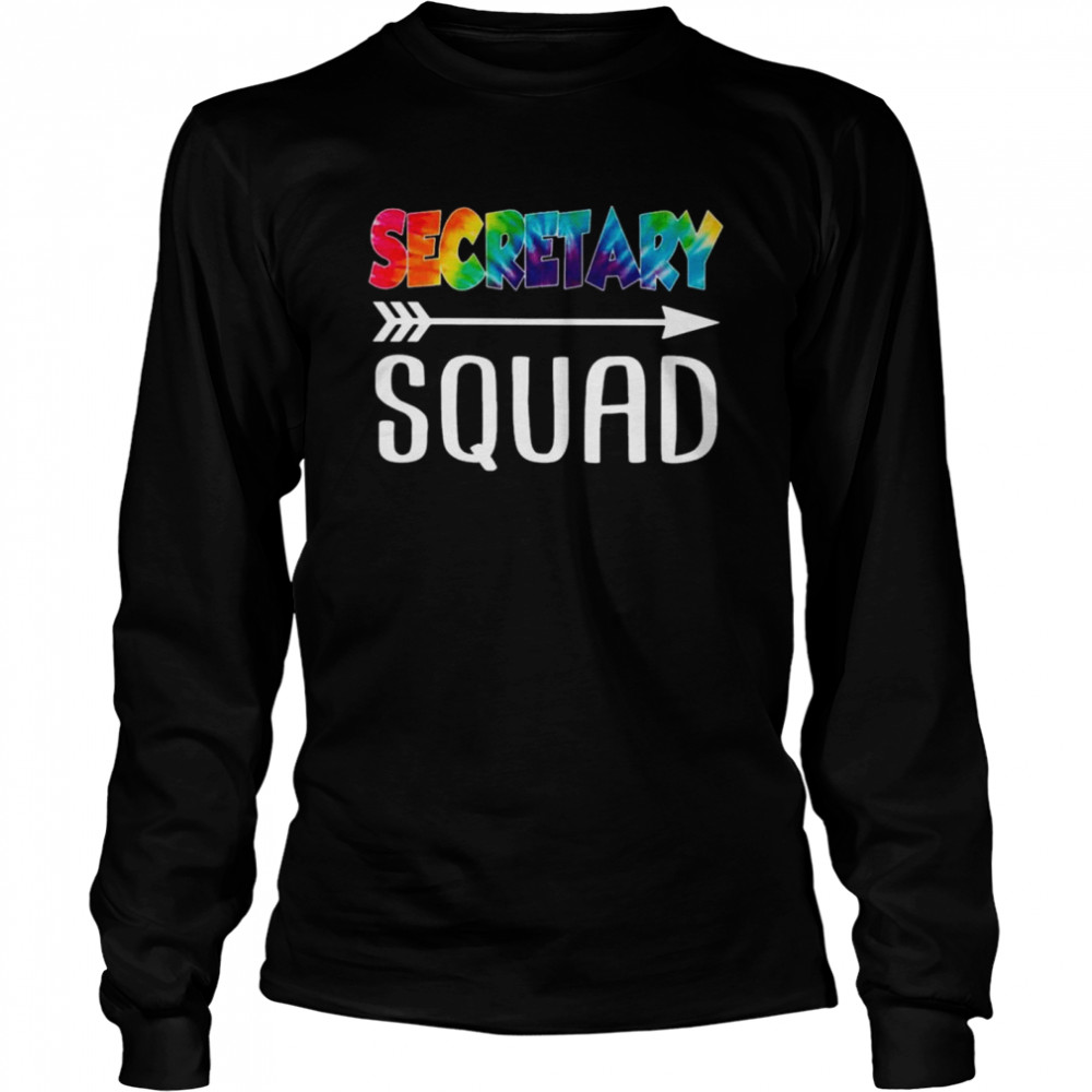 Secretary Squad Tie Dye Style Rainbow Shirt 2 » Cool Gifts for You - Mfamilygift Secretary Squad Tie Dye Style Rainbow Shirt 2