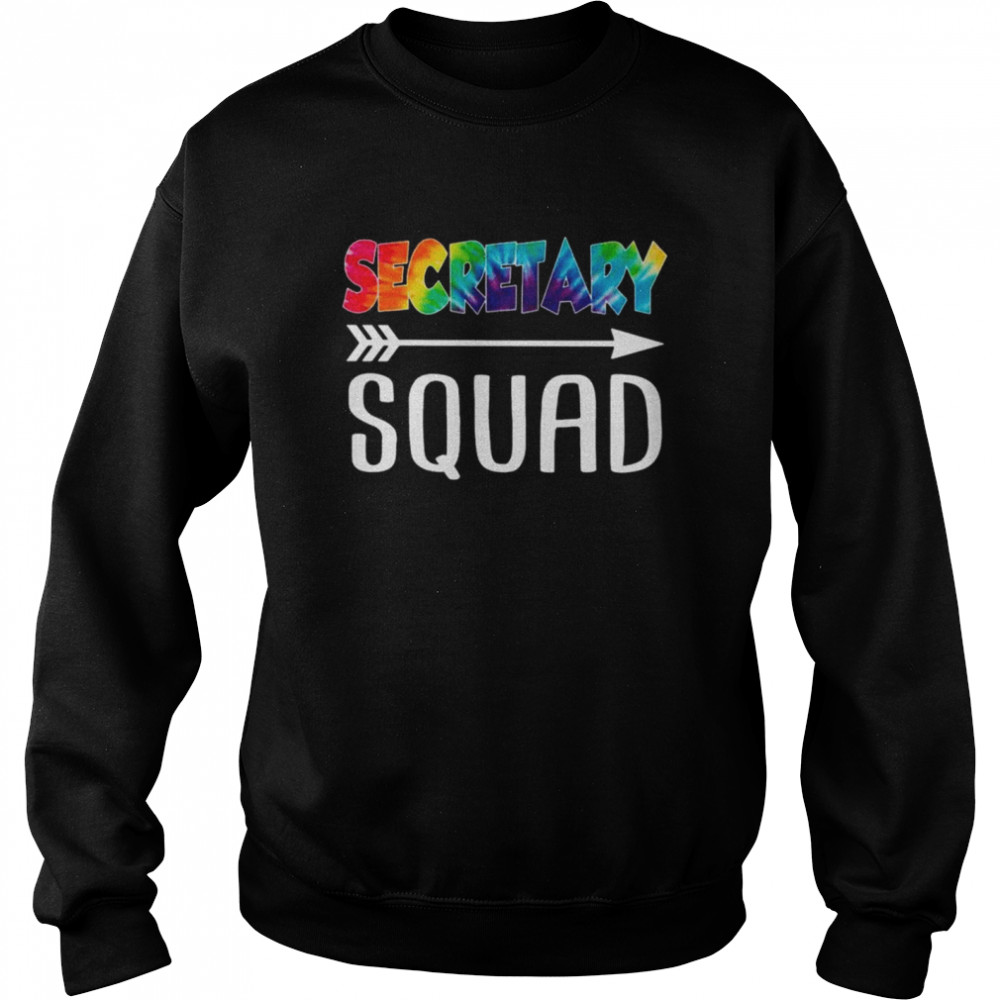 Secretary Squad Tie Dye Style Rainbow Shirt 3 » Cool Gifts for You - Mfamilygift Secretary Squad Tie Dye Style Rainbow Shirt 3