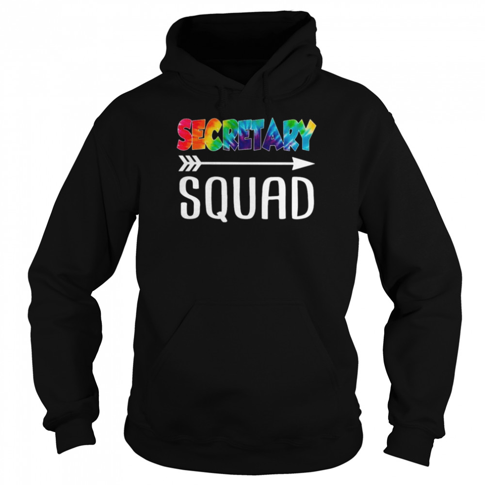 Secretary Squad Tie Dye Style Rainbow Shirt 4 » Cool Gifts for You - Mfamilygift Secretary Squad Tie Dye Style Rainbow Shirt 4