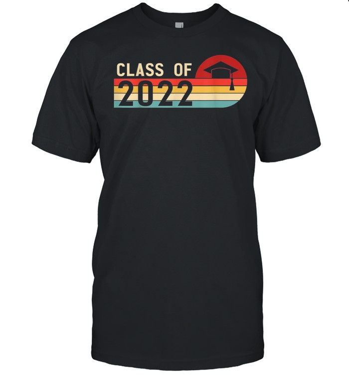Senior Class Of 20222 Grad Shirt Retro 2021 Graduation Shirt
