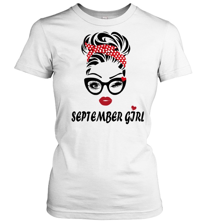 September Girl Wink Eye Woman Face Was Born In September Shirt 1 » Cool Gifts for You - Mfamilygift September Girl Wink Eye Woman Face Was Born In September Shirt 1