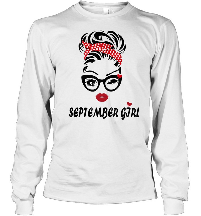September Girl Wink Eye Woman Face Was Born In September Shirt 2 » Cool Gifts for You - Mfamilygift September Girl Wink Eye Woman Face Was Born In September Shirt 2