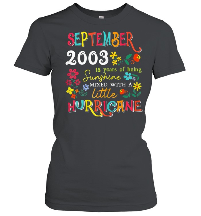 September Girls 2003 18Th Birthday 18 Years Old Shirt 1 » Cool Gifts for You - Mfamilygift September Girls 2003 18Th Birthday 18 Years Old Shirt 1