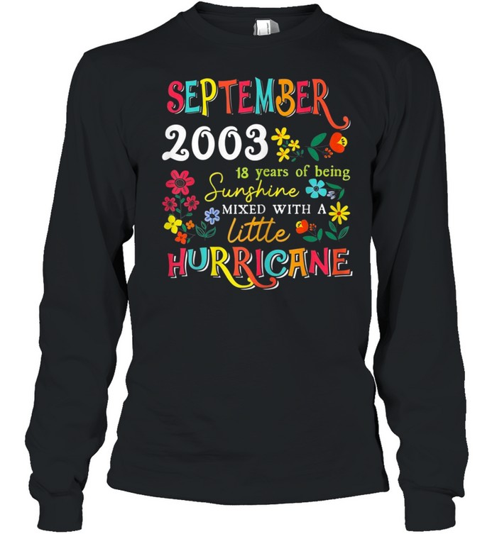 September Girls 2003 18Th Birthday 18 Years Old Shirt 2 » Cool Gifts for You - Mfamilygift September Girls 2003 18Th Birthday 18 Years Old Shirt 2