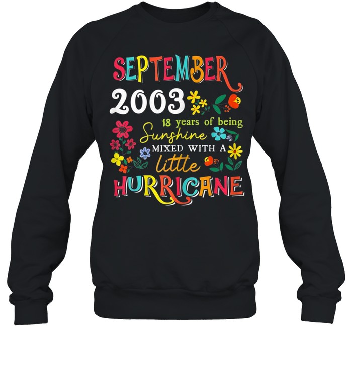 September Girls 2003 18Th Birthday 18 Years Old Shirt 3 » Cool Gifts for You - Mfamilygift September Girls 2003 18Th Birthday 18 Years Old Shirt 3