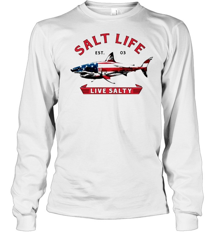 Shark Salt Life Live Salty Shirt 2 » Cool Gifts for You - Mfamilygift Shark Salt Life Live Salty Shirt 2