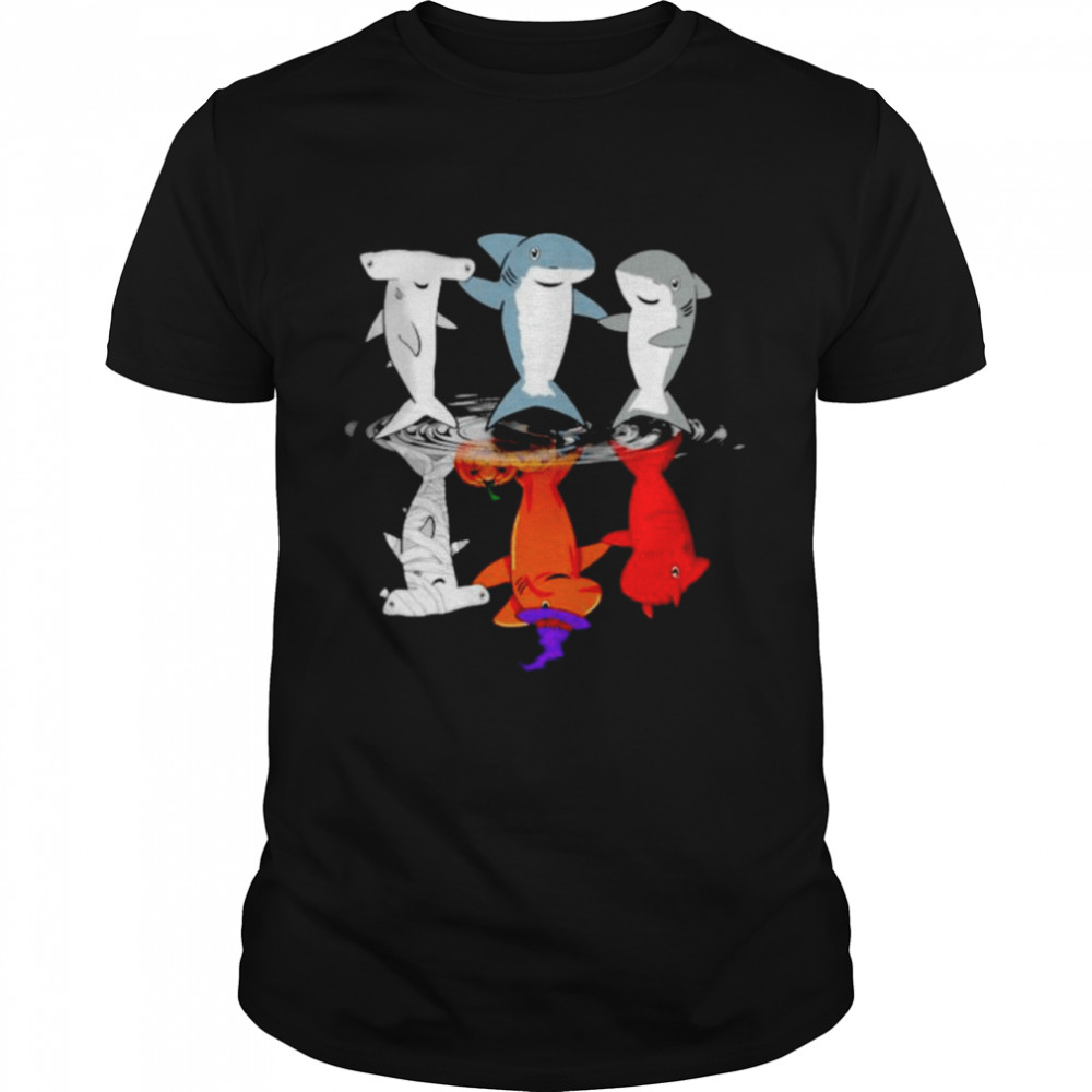 Shark Water Mirror Shark Halloween Shirt Shark Water Mirror Shark Halloween Shirt