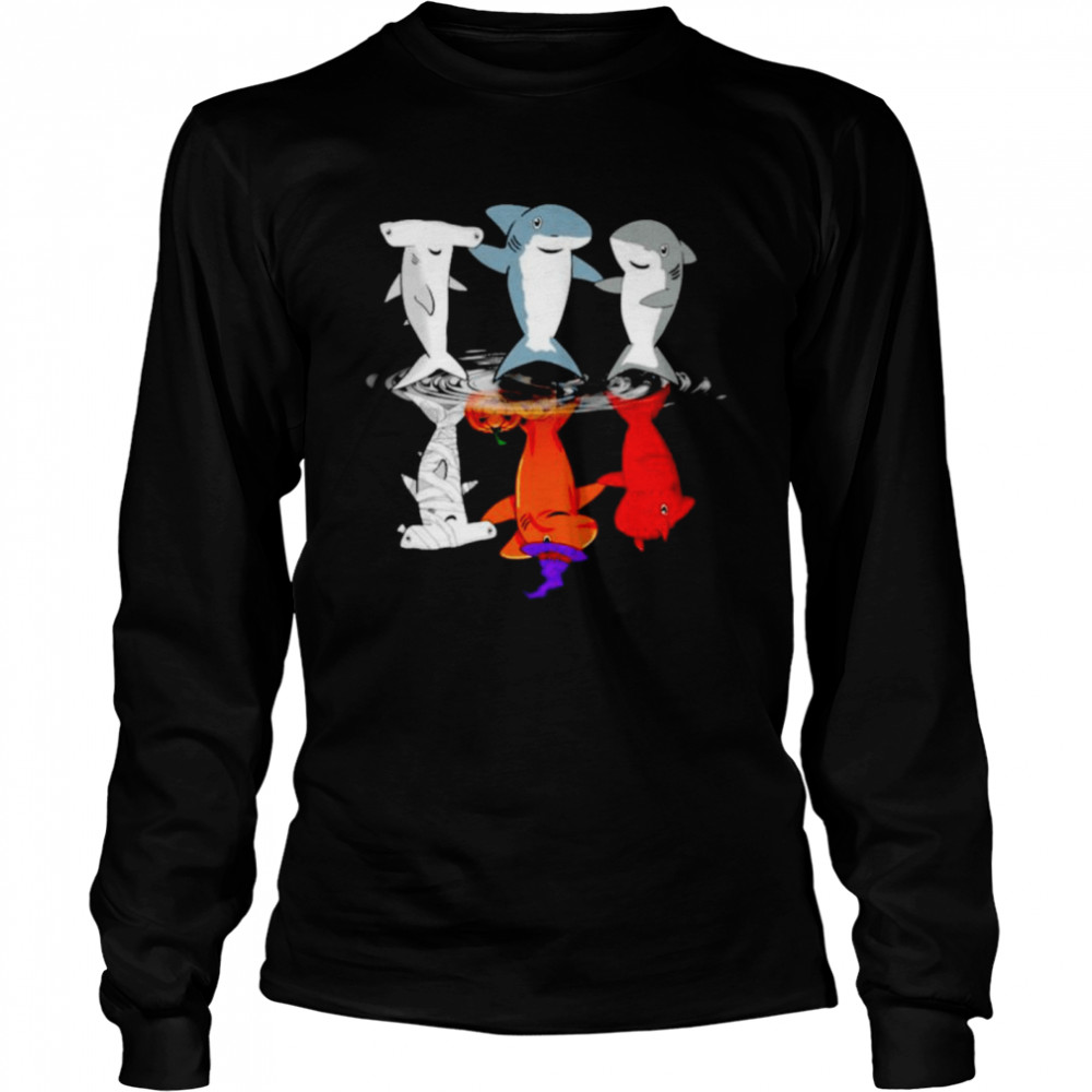 Shark Water Mirror Shark Halloween Shirt 2 » Cool Gifts for You - Mfamilygift Shark Water Mirror Shark Halloween Shirt 2