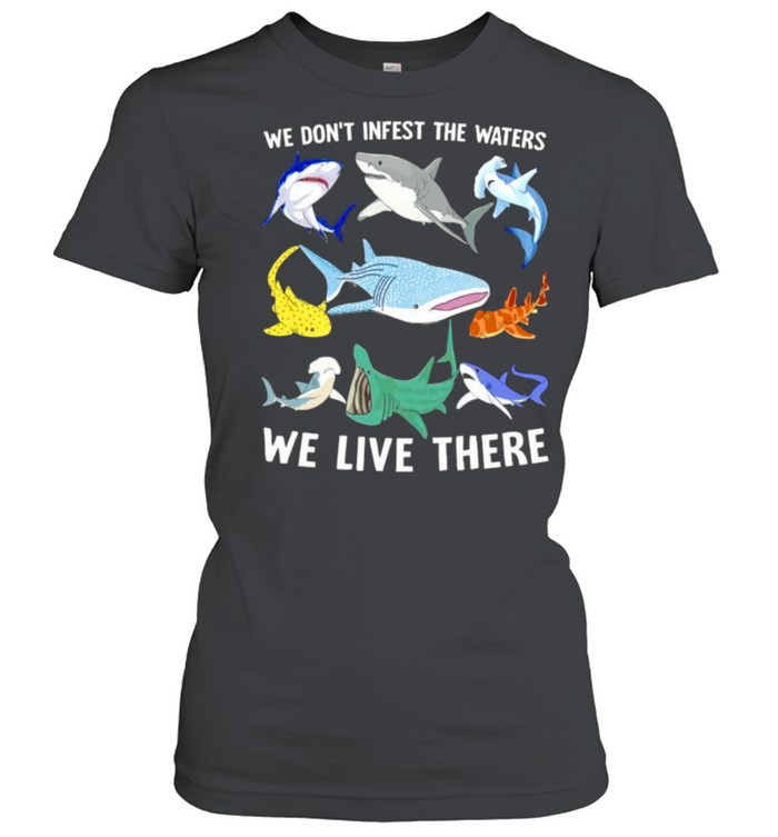 Sharks We Don’T Infest The Waters We Live There Shirt 1 » Cool Gifts for You - Mfamilygift Sharks We Don’T Infest The Waters We Live There Shirt 1