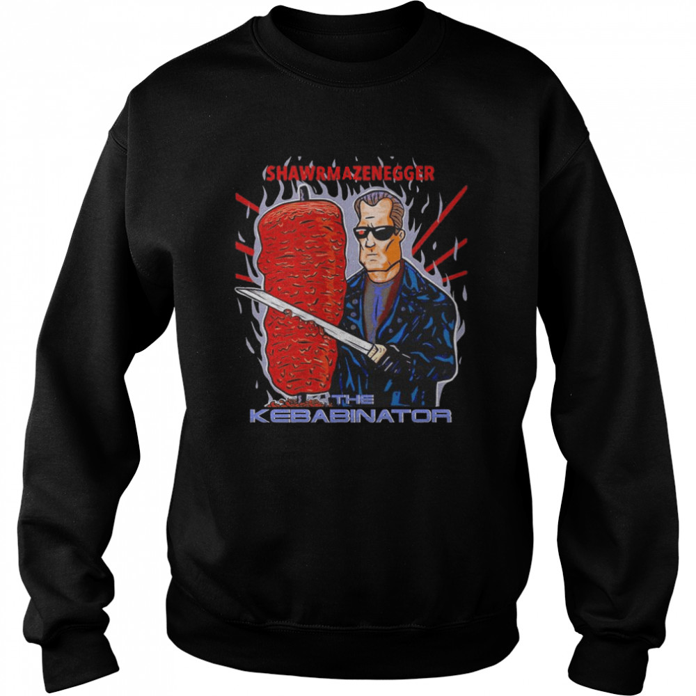 Shawrmazenegger The Kebabinator Kebab Meme Shirt 3 » Cool Gifts for You - Mfamilygift Shawrmazenegger The Kebabinator Kebab Meme Shirt 3