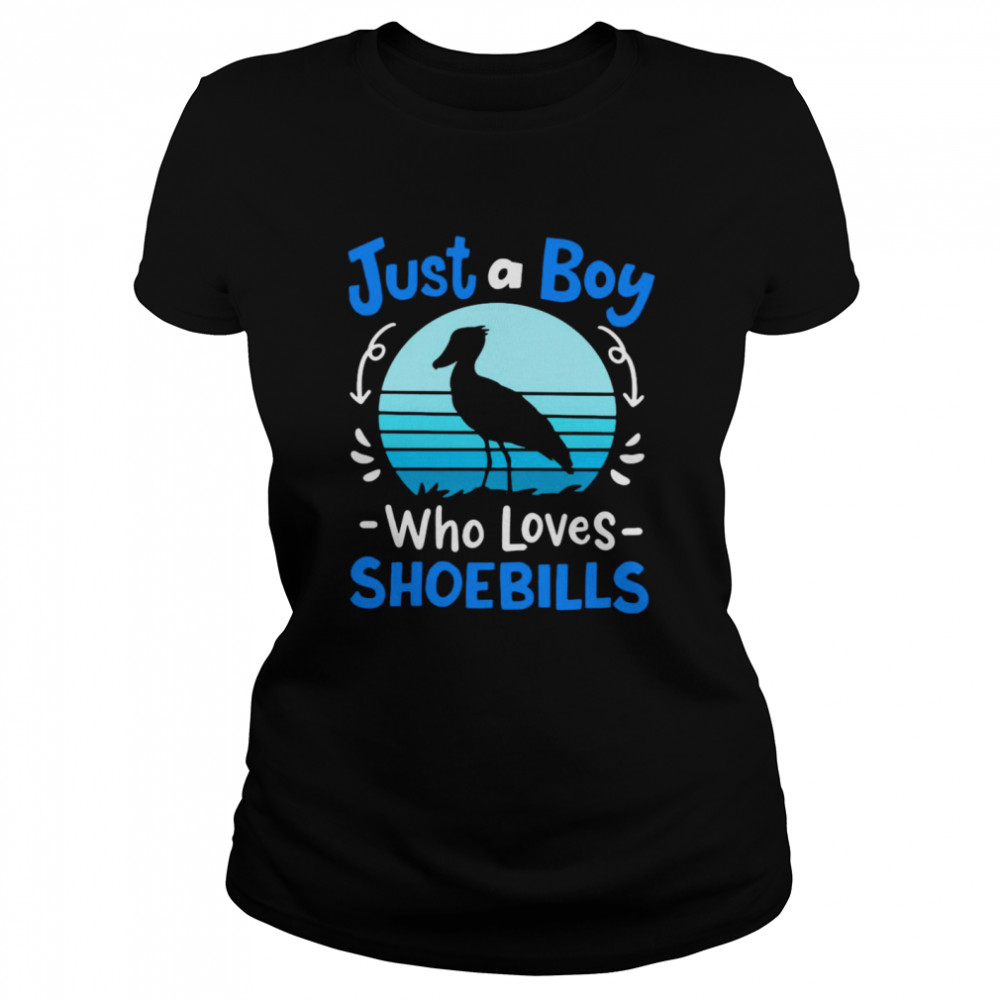 Shoebill Just A Boy Who Loves Shoebills T-Shirt 1 » Cool Gifts for You - Mfamilygift Shoebill Just A Boy Who Loves Shoebills T-Shirt 1