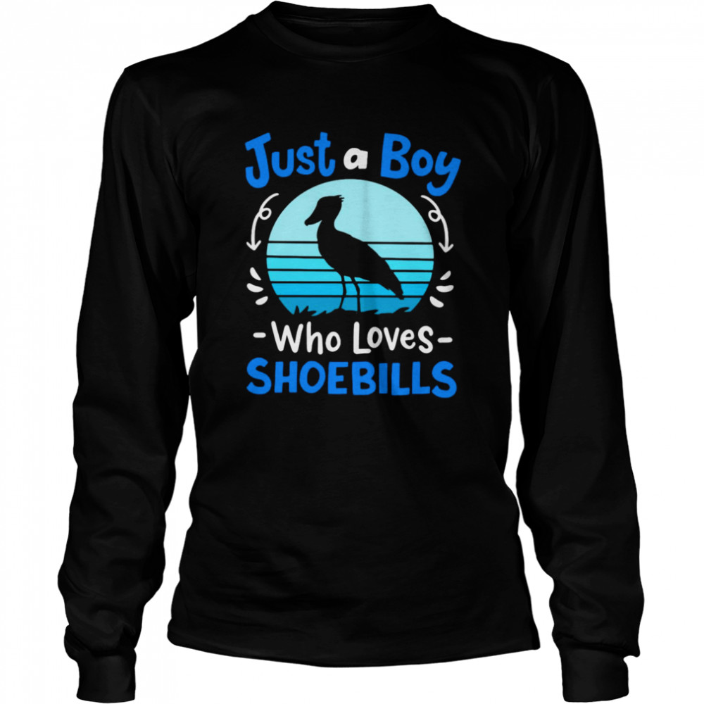 Shoebill Just A Boy Who Loves Shoebills T-Shirt 2 » Cool Gifts for You - Mfamilygift Shoebill Just A Boy Who Loves Shoebills T-Shirt 2