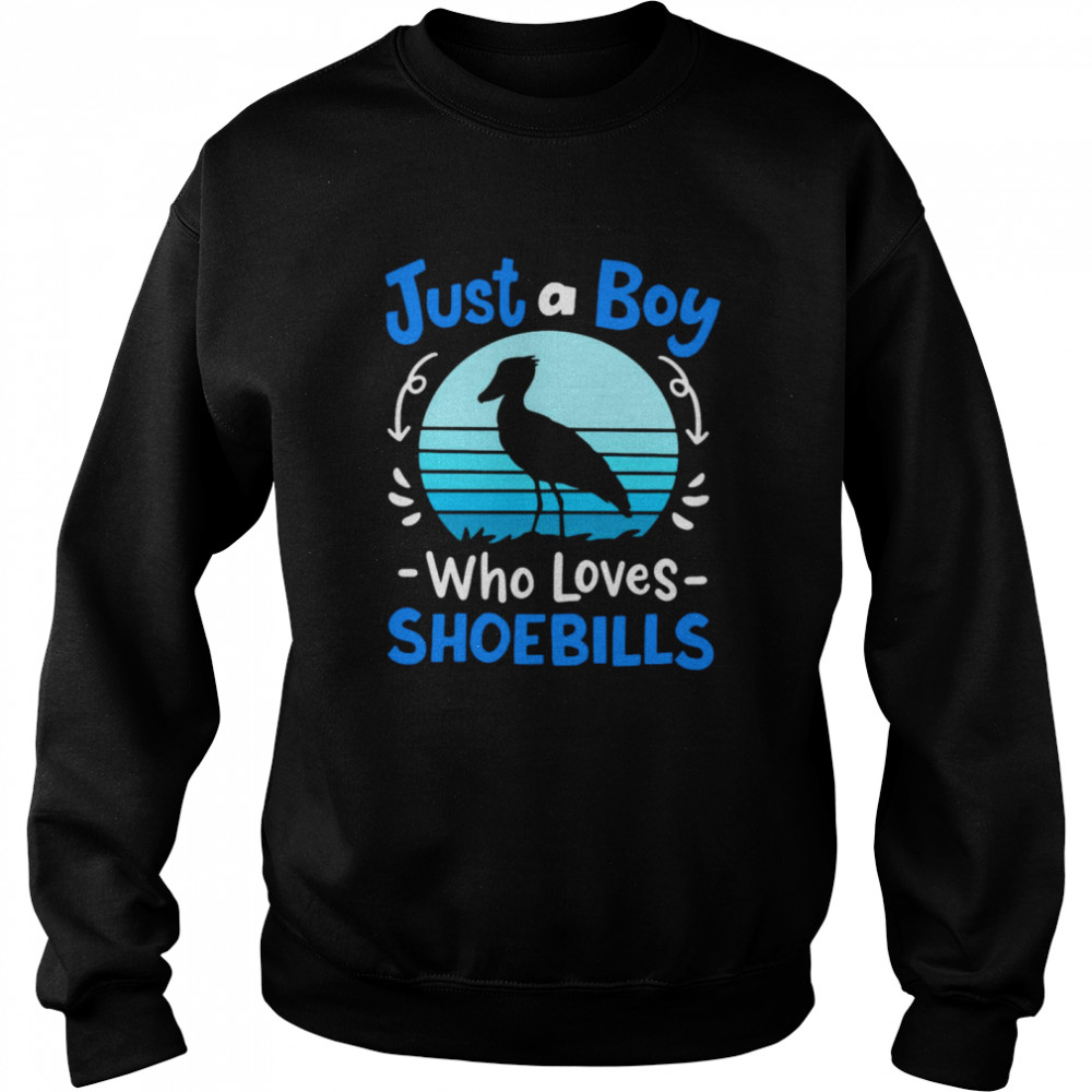 Shoebill Just A Boy Who Loves Shoebills T-Shirt 3 » Cool Gifts for You - Mfamilygift Shoebill Just A Boy Who Loves Shoebills T-Shirt 3