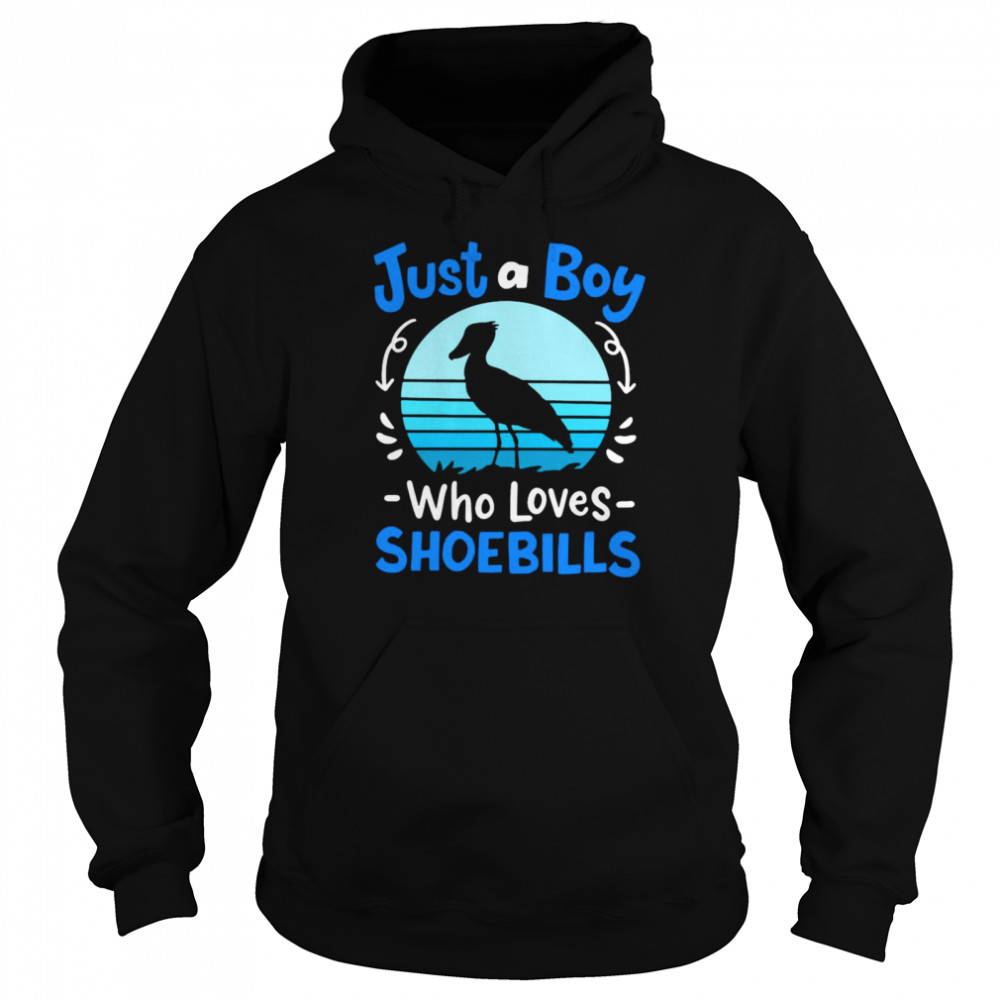 Shoebill Just A Boy Who Loves Shoebills T-Shirt 4 » Cool Gifts for You - Mfamilygift Shoebill Just A Boy Who Loves Shoebills T-Shirt 4