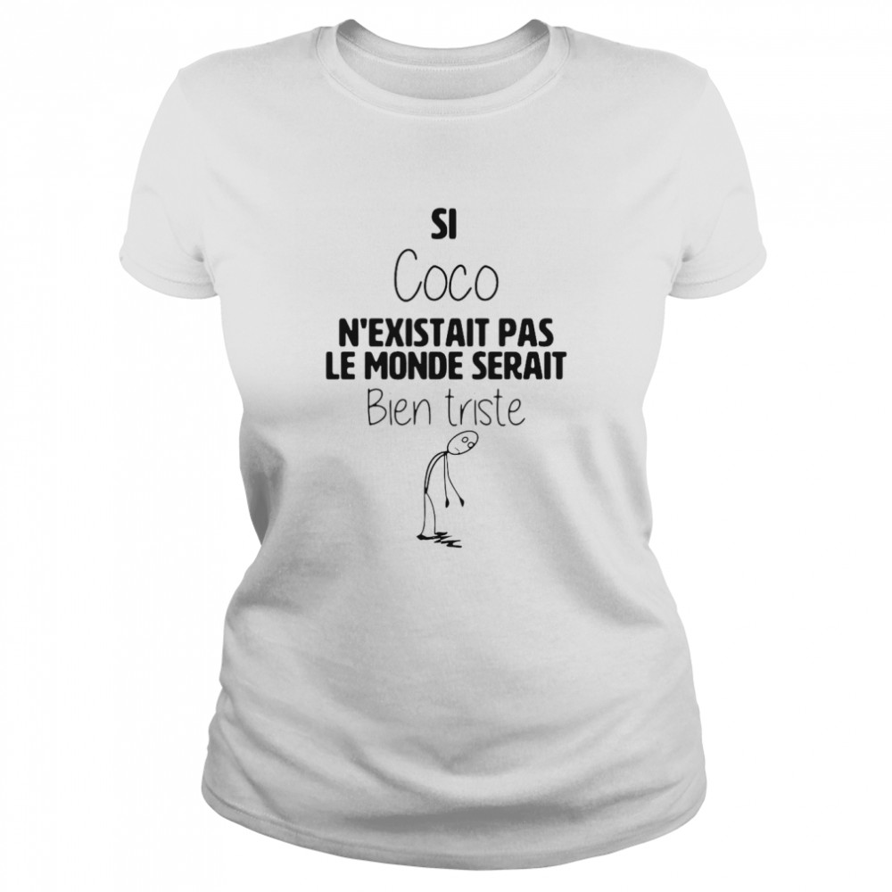 Si Coco N’Existait Pas Le Monde Serait Bien Triste Shirt 1 » Cool Gifts for You - Mfamilygift Si Coco N’Existait Pas Le Monde Serait Bien Triste Shirt 1