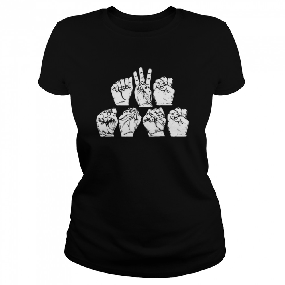 Sign Language Hands American Sign Language T-Shirt 1 » Cool Gifts for You - Mfamilygift Sign Language Hands American Sign Language T-Shirt 1