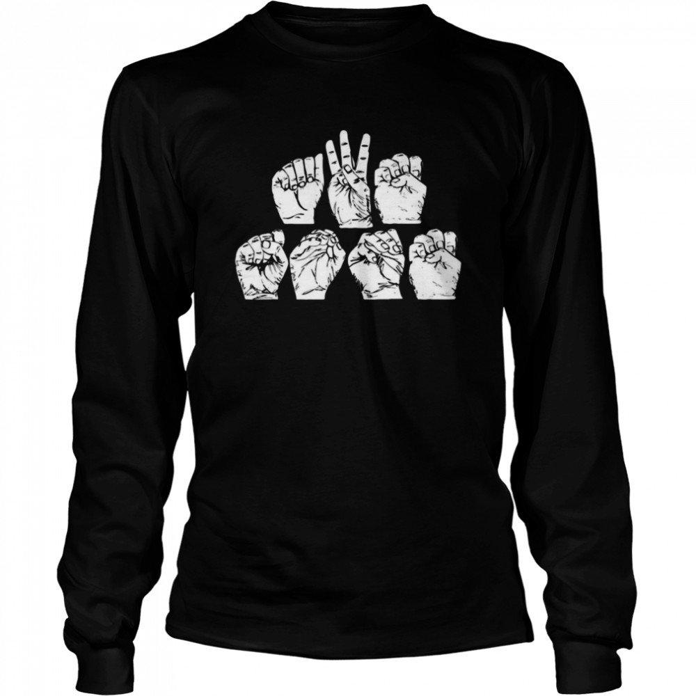 Sign Language Hands American Sign Language T-Shirt 2 » Cool Gifts for You - Mfamilygift Sign Language Hands American Sign Language T-Shirt 2