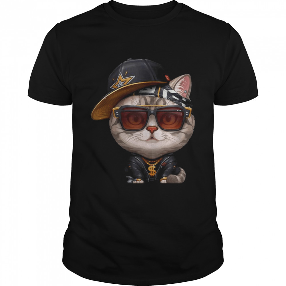 Silver Tabby Cat Hiphop Super Star Shirt Silver Tabby Cat Hiphop Super Star Shirt