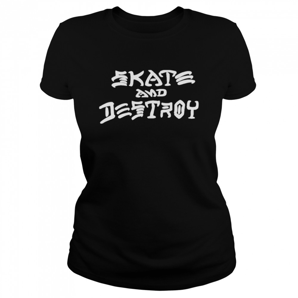 Skate And Destroy Thrasher Thrasher Magazine Black Shirt 1 » Cool Gifts for You - Mfamilygift Skate And Destroy Thrasher Thrasher Magazine Black Shirt 1