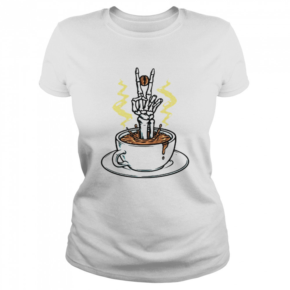 Skeleton Coffee Halloween T-Shirt 1 » Cool Gifts for You - Mfamilygift Skeleton Coffee Halloween T-Shirt 1