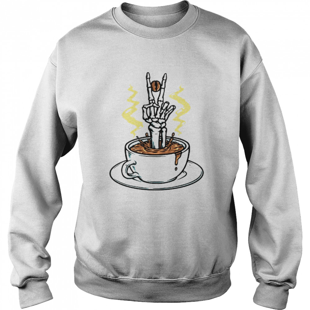 Skeleton Coffee Halloween T-Shirt 3 » Cool Gifts for You - Mfamilygift Skeleton Coffee Halloween T-Shirt 3