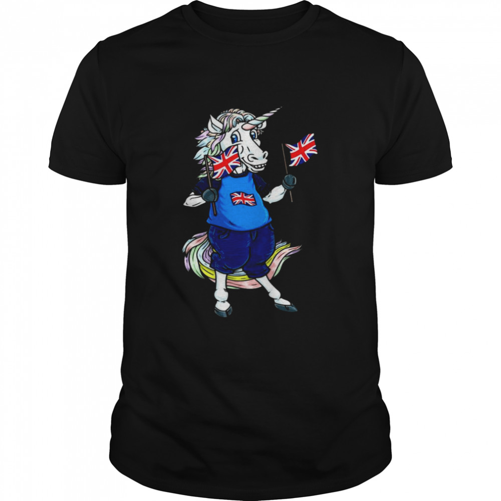 United Kingdom Fan Unicorn T-Shirt United Kingdom Fan Unicorn T-Shirt