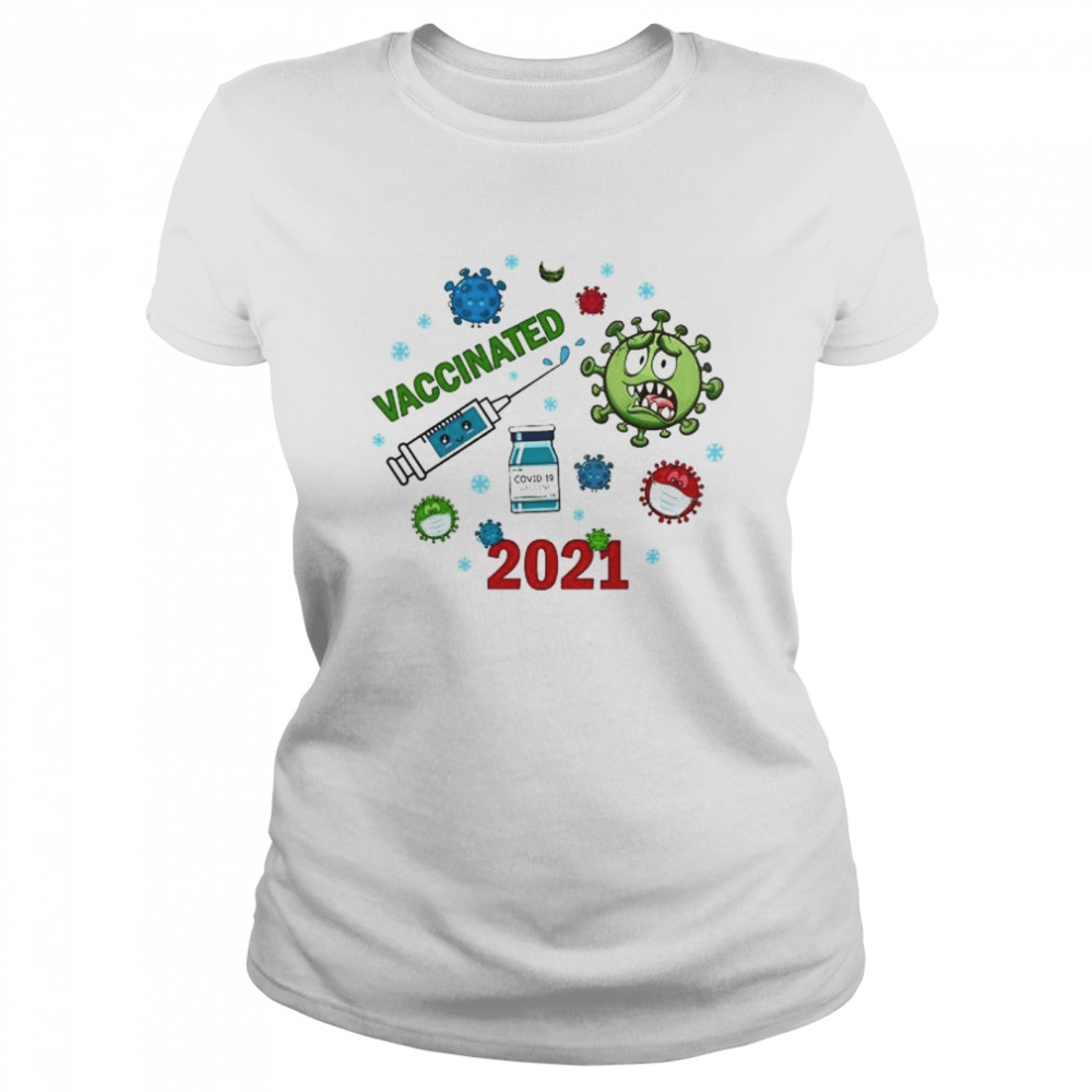 Vaccinated Christmas Coronavirus 2021 Shirt 1 » Cool Gifts for You - Mfamilygift Vaccinated Christmas Coronavirus 2021 Shirt 1