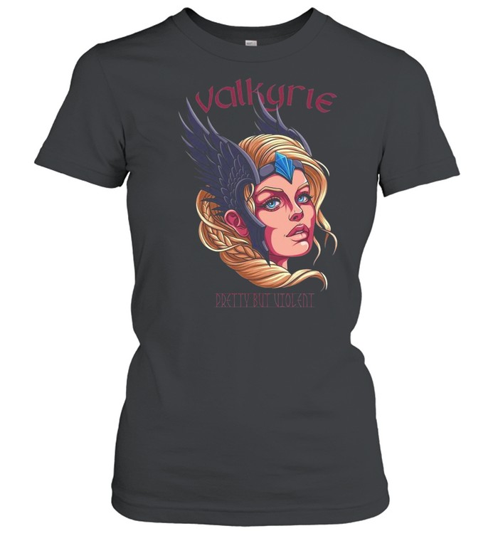 Valkyrie Pretty But Violent Wikinger Schild Maiden Shirt 1 » Cool Gifts for You - Mfamilygift Valkyrie Pretty But Violent Wikinger Schild Maiden Shirt 1