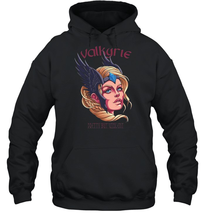 Valkyrie Pretty But Violent Wikinger Schild Maiden Shirt 4 » Cool Gifts for You - Mfamilygift Valkyrie Pretty But Violent Wikinger Schild Maiden Shirt 4