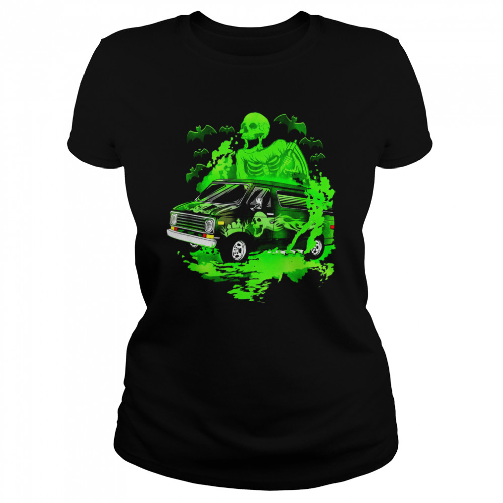 Vannin’ Skeleton Halloween Van Shirt 1 » Cool Gifts for You - Mfamilygift Vannin’ Skeleton Halloween Van Shirt 1