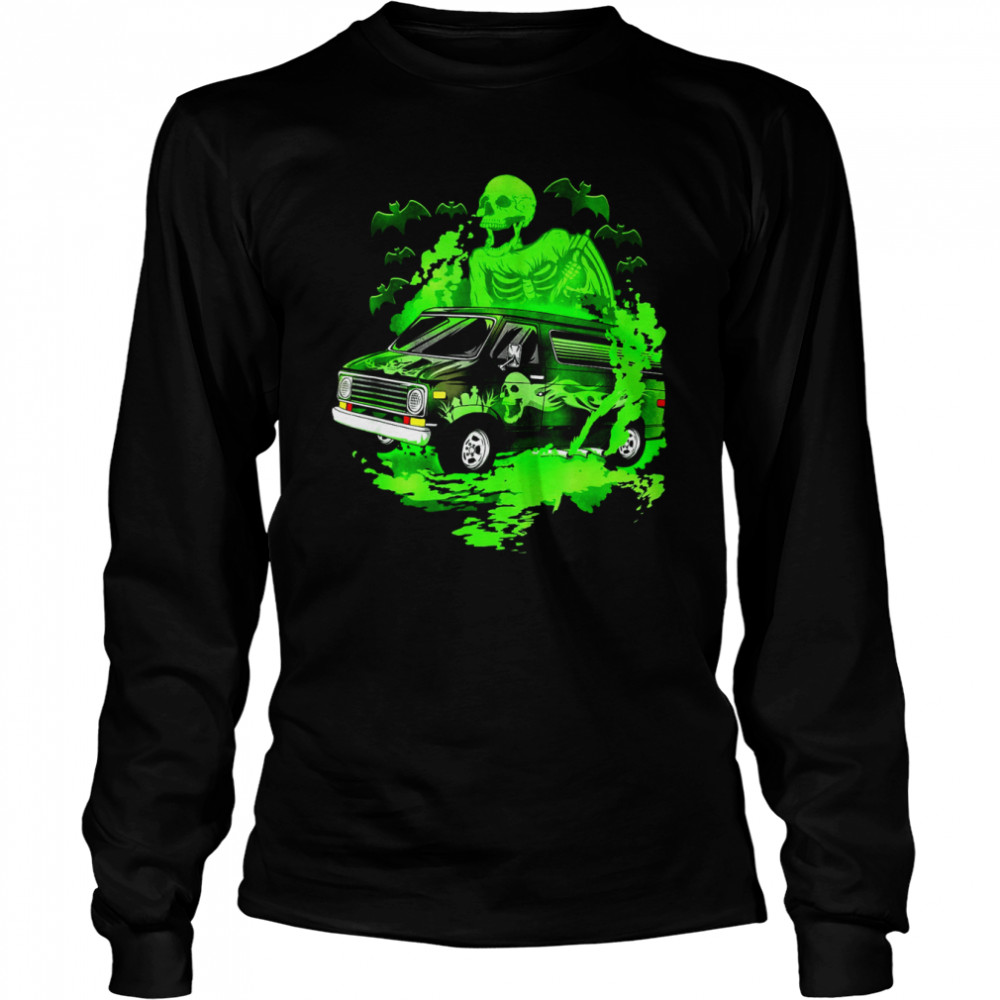 Vannin’ Skeleton Halloween Van Shirt 2 » Cool Gifts for You - Mfamilygift Vannin’ Skeleton Halloween Van Shirt 2