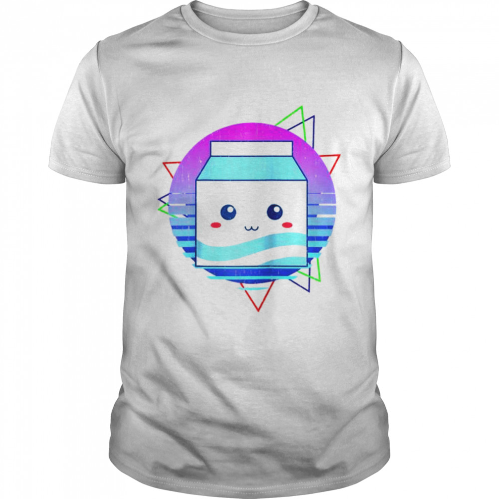 Vaporwave Aesthetics Japanischer Anime Kawaii Milchshake Raglan Shirt