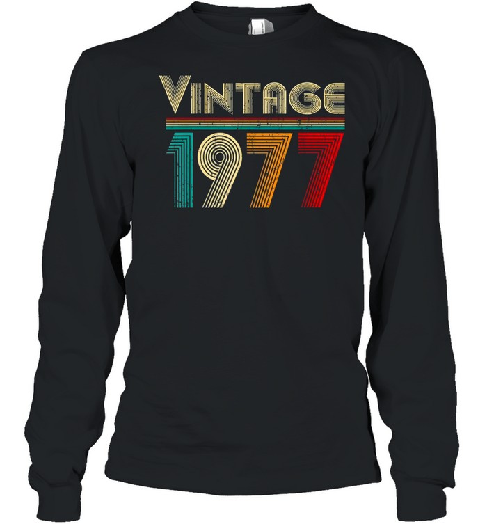Vintage 1977 Retro 44 Years Old And 44Th Birthday Shirt 2 » Cool Gifts for You - Mfamilygift Vintage 1977 Retro 44 Years Old And 44Th Birthday Shirt 2