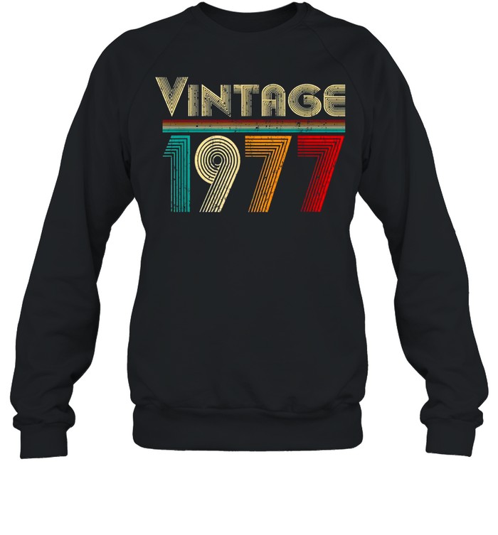 Vintage 1977 Retro 44 Years Old And 44Th Birthday Shirt 3 » Cool Gifts for You - Mfamilygift Vintage 1977 Retro 44 Years Old And 44Th Birthday Shirt 3
