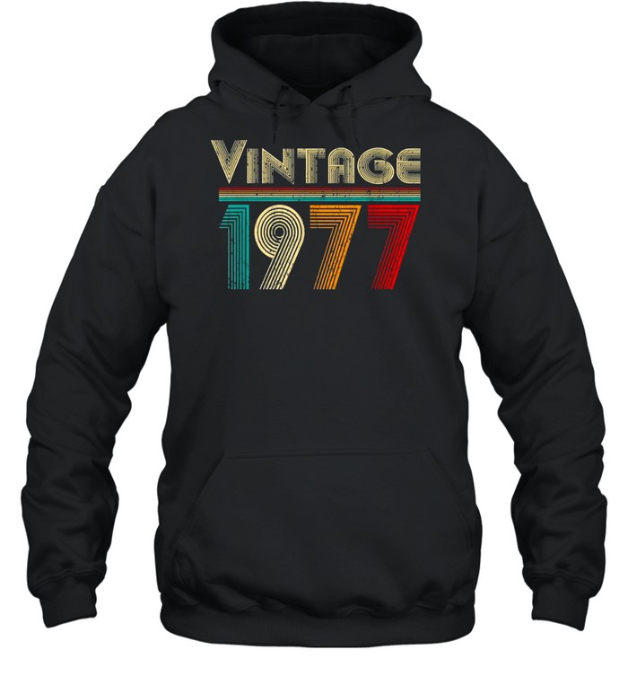 Vintage 1977 Retro 44 Years Old And 44Th Birthday Shirt 4 » Cool Gifts for You - Mfamilygift Vintage 1977 Retro 44 Years Old And 44Th Birthday Shirt 4