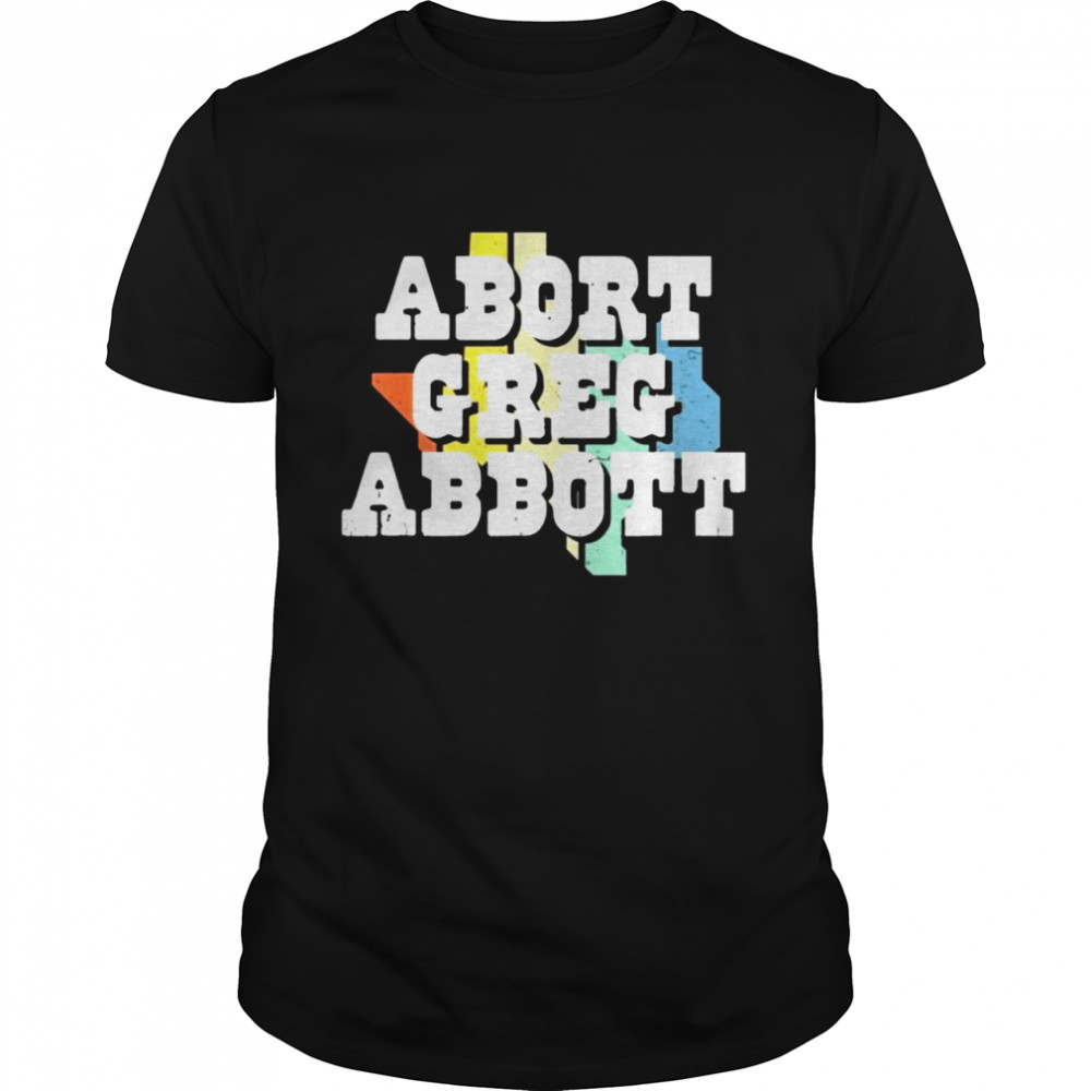 Vintage Abort Greg Abbott Texas Flag Shirt