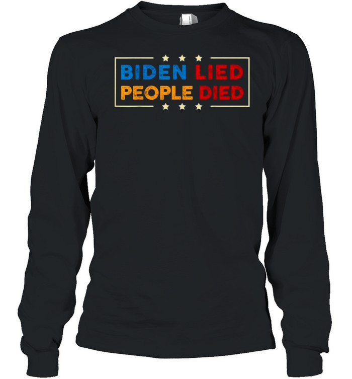 Vintage Biden Lied People Died Shirt 2 » Cool Gifts for You - Mfamilygift Vintage Biden Lied People Died Shirt 2