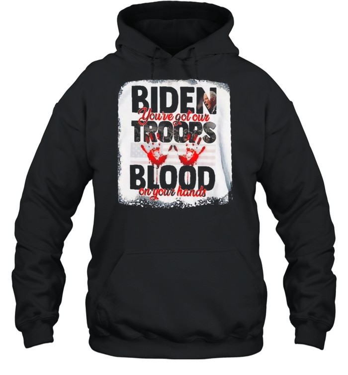 Vintage Biden You Have Our Troops Blood On Your Hands American Flag Shirt 4 » Cool Gifts for You - Mfamilygift Vintage Biden You Have Our Troops Blood On Your Hands American Flag Shirt 4
