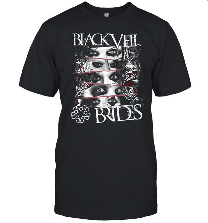 Vintage Blacks Veils Brides Art Band Music Legend Shirt