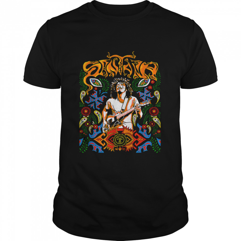 Vintage Carlo.S Singer Santa.Na Guitar Music Gift For Fans T-Shirt Vintage Carlo.S Singer Santa.Na Guitar Music Gift For Fans T-Shirt