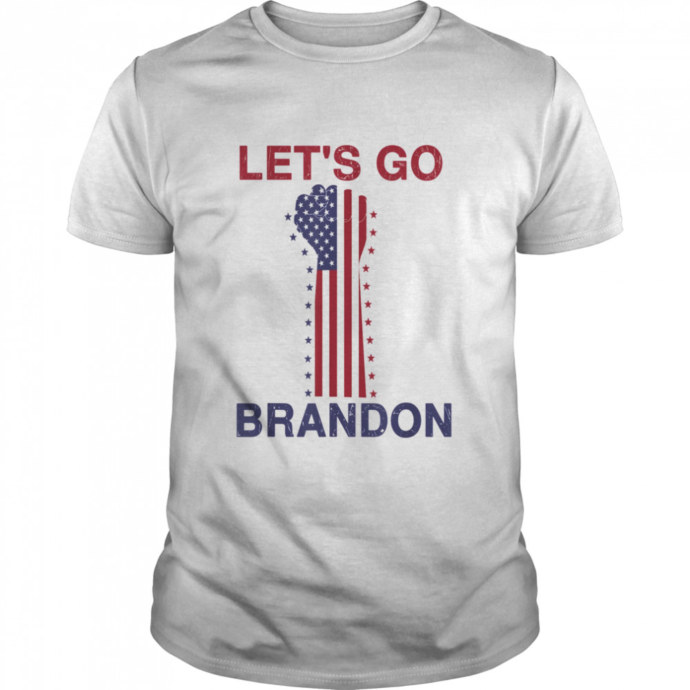 Vintage Let’S Go Brandon Lets Go Brandon Us Flag T-Shirt