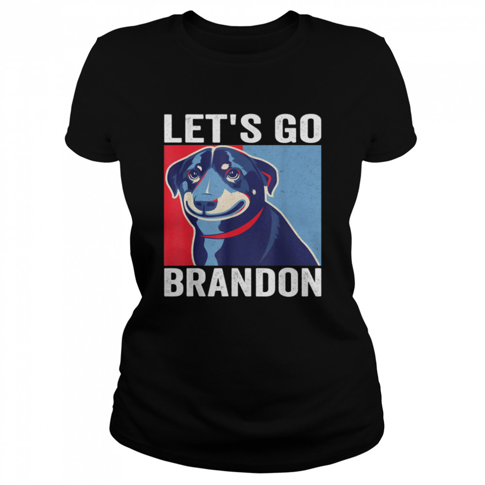 Vintage Smiling Dog Let’S Go Brandon Meme T-Shirt 1 » Cool Gifts for You - Mfamilygift Vintage Smiling Dog Let’S Go Brandon Meme T-Shirt 1