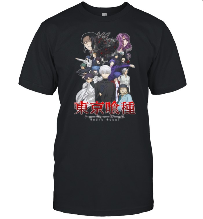 Vintage Tokyos Design Ghoul Anime Manga Series Characters Shirt
