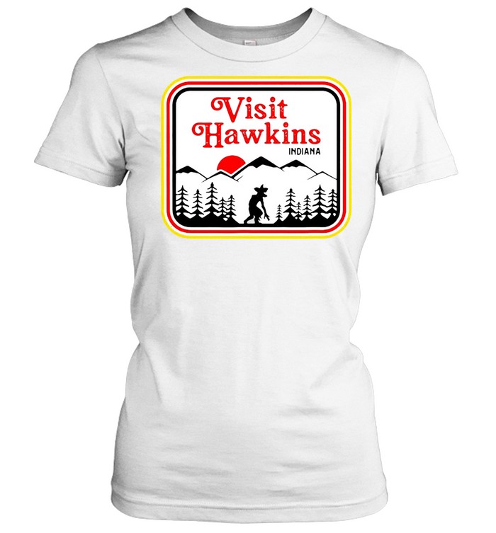 Visit Hawkins Indiana Home Of The Strange T-Shirt 1 » Cool Gifts for You - Mfamilygift Visit Hawkins Indiana Home Of The Strange T-Shirt 1