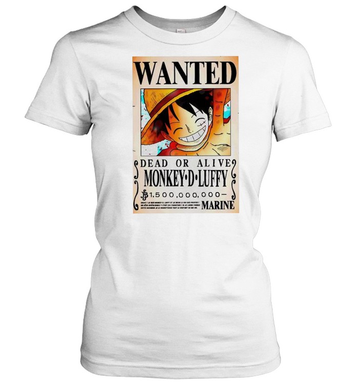 Wanted Monkey D Luffy Dead Or Alive 1.500.000 Shirt 1 » Cool Gifts for You - Mfamilygift Wanted Monkey D Luffy Dead Or Alive 1.500.000 Shirt 1