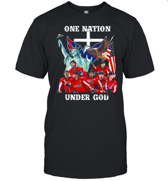 Washington Capitals Ice Hockey One Nation Under God 2021 Shirt