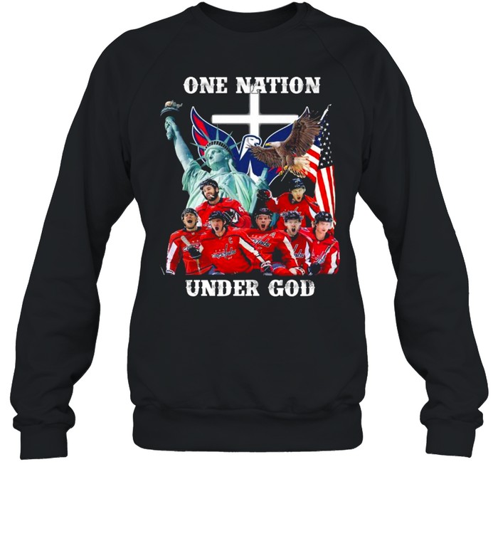 Washington Capitals Ice Hockey One Nation Under God 2021 Shirt 3 » Cool Gifts for You - Mfamilygift Washington Capitals Ice Hockey One Nation Under God 2021 Shirt 3