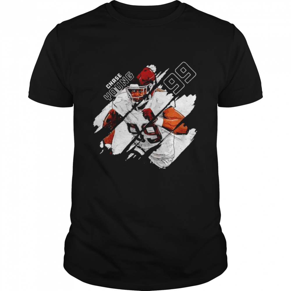 Washington Football Chase Young #99 Stripes Shirt