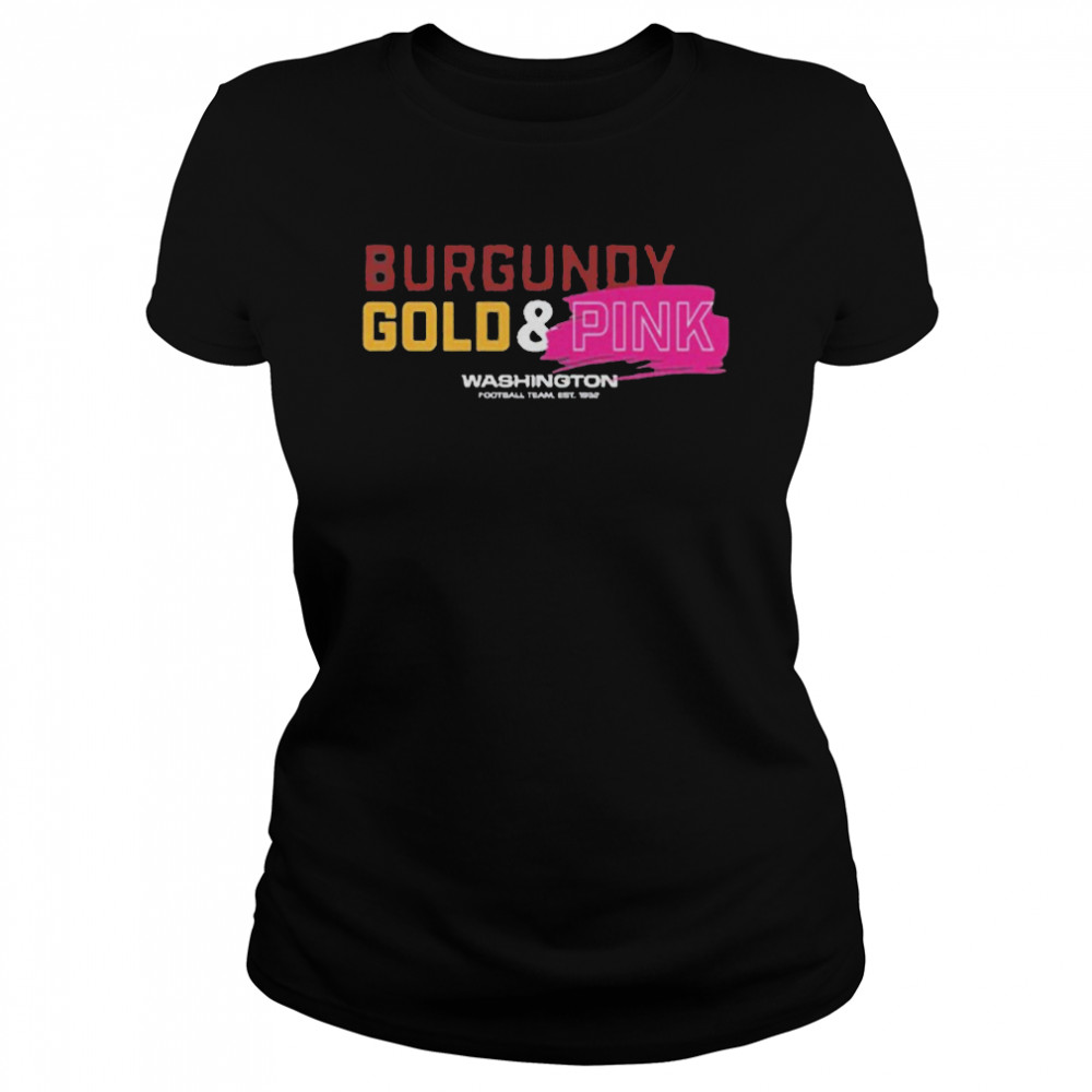 Washington Football I Wear Burgundy And Gold Pink Shirt 1 » Cool Gifts for You - Mfamilygift Washington Football I Wear Burgundy And Gold Pink Shirt 1