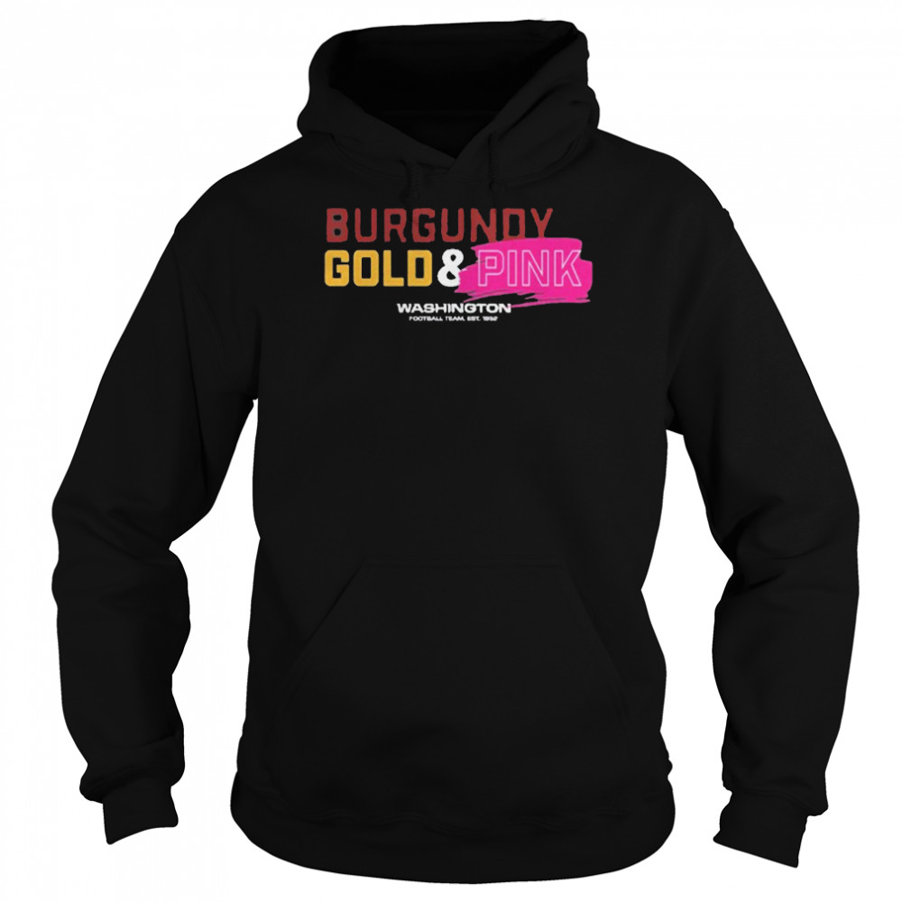 Washington Football I Wear Burgundy And Gold Pink Shirt 4 » Cool Gifts for You - Mfamilygift Washington Football I Wear Burgundy And Gold Pink Shirt 4